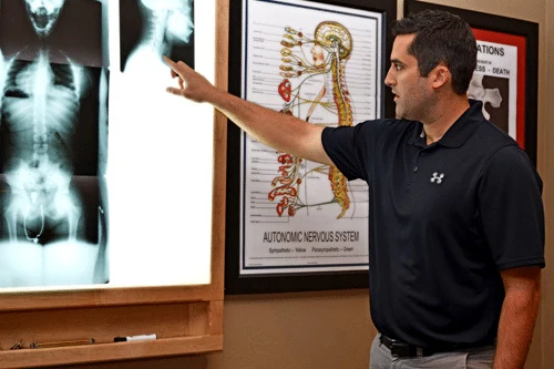 Chiropractor Green Bay WI Bill Binsfeld X-Ray Diagram